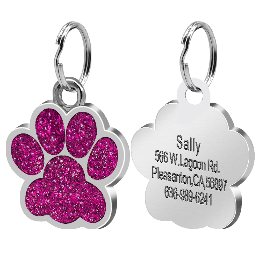 Paw Print Dog Tag Pet Accessory for Amazon Supply