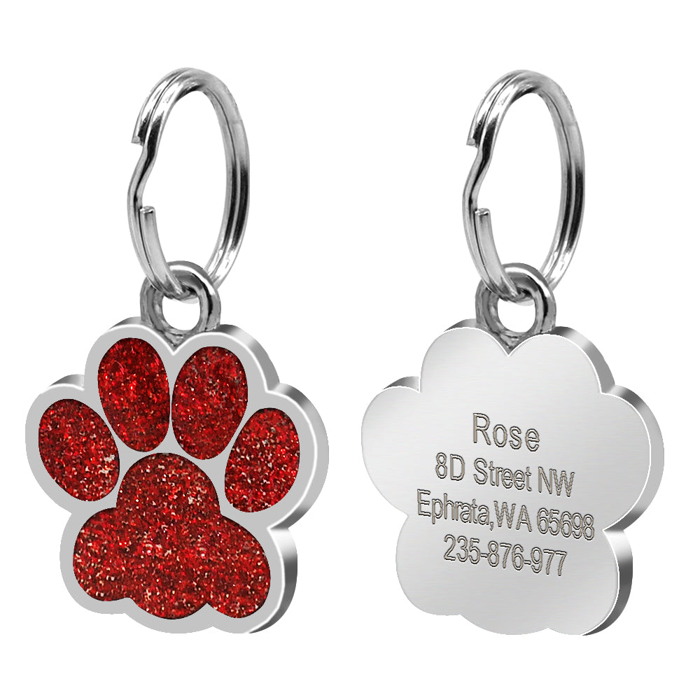 Paw Print Dog Tag Pet Accessory for Amazon Supply