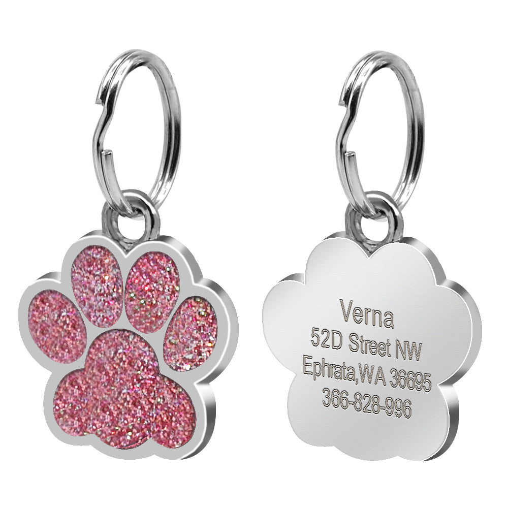 Paw Print Dog Tag Pet Accessory for Amazon Supply