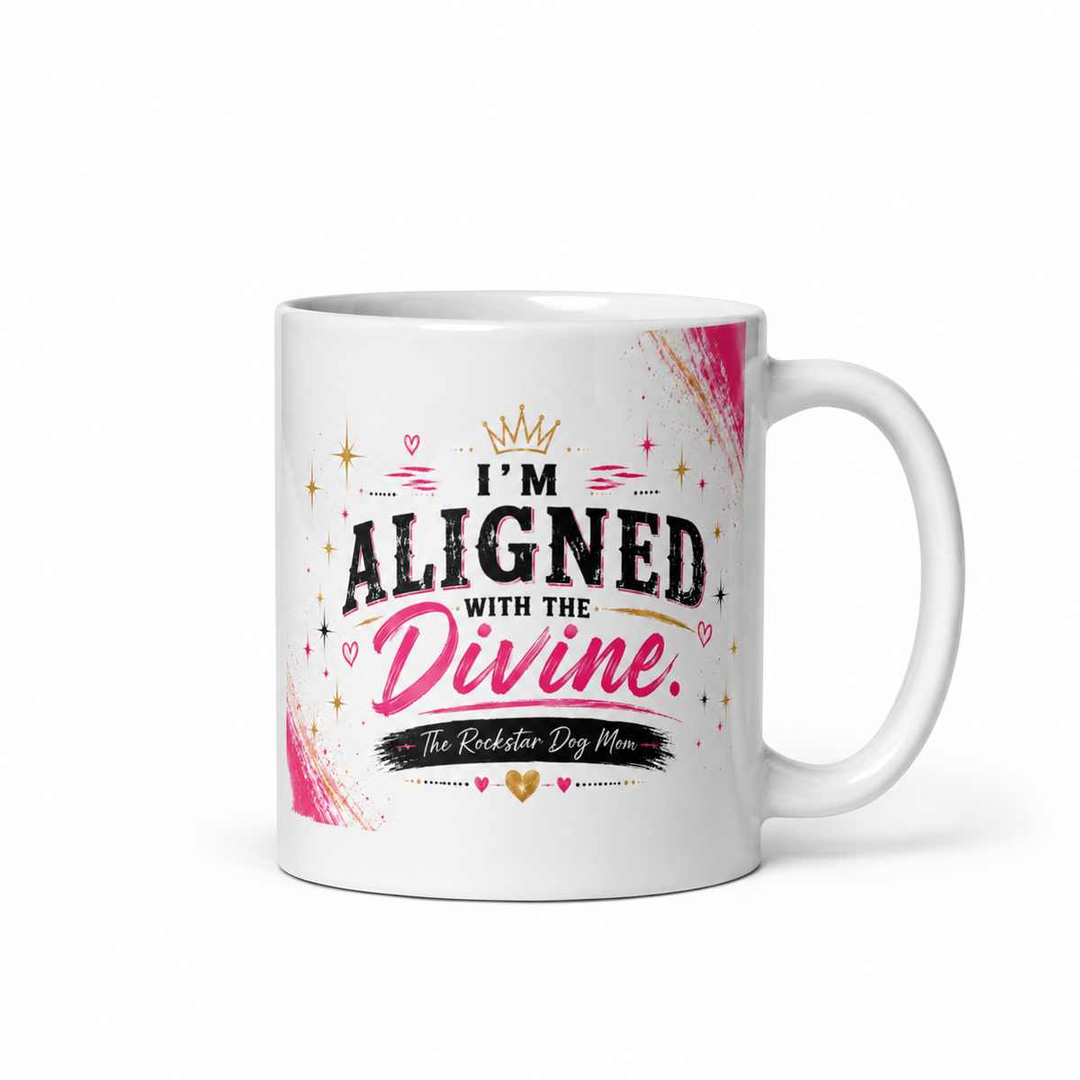 I'm Aligned with the Divine White Ceramic Mug