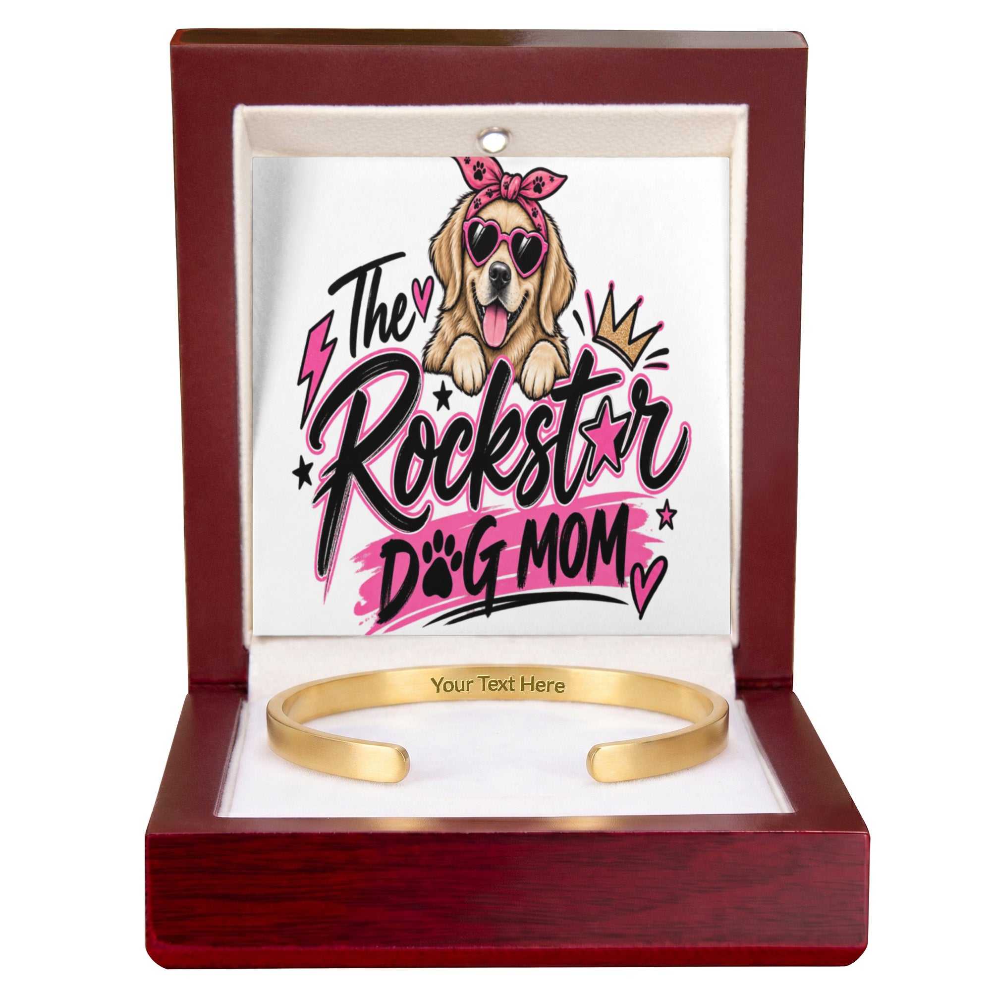 The Rockstar Dog Mom Cuff Bracelet