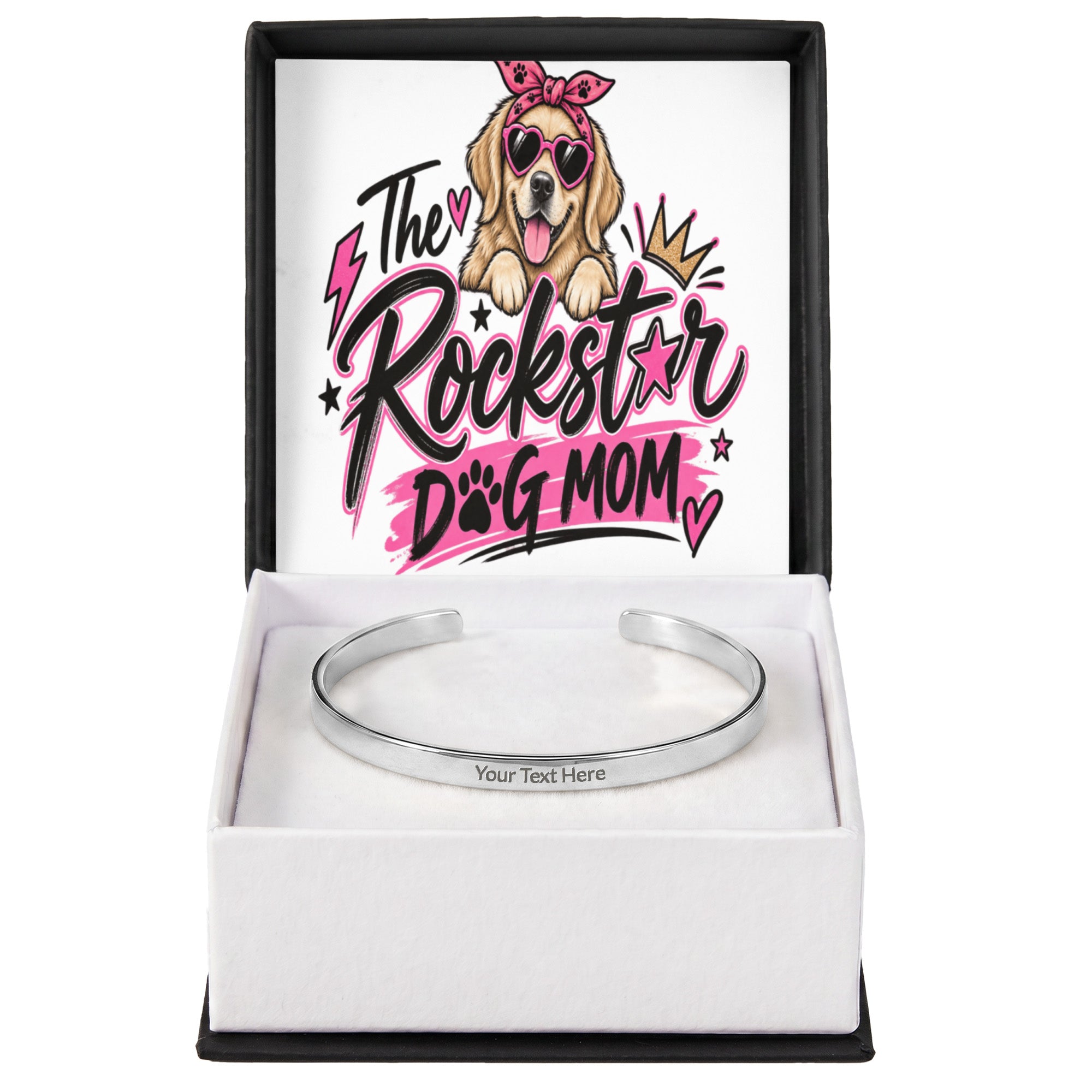 The Rockstar Dog Mom Cuff Bracelet