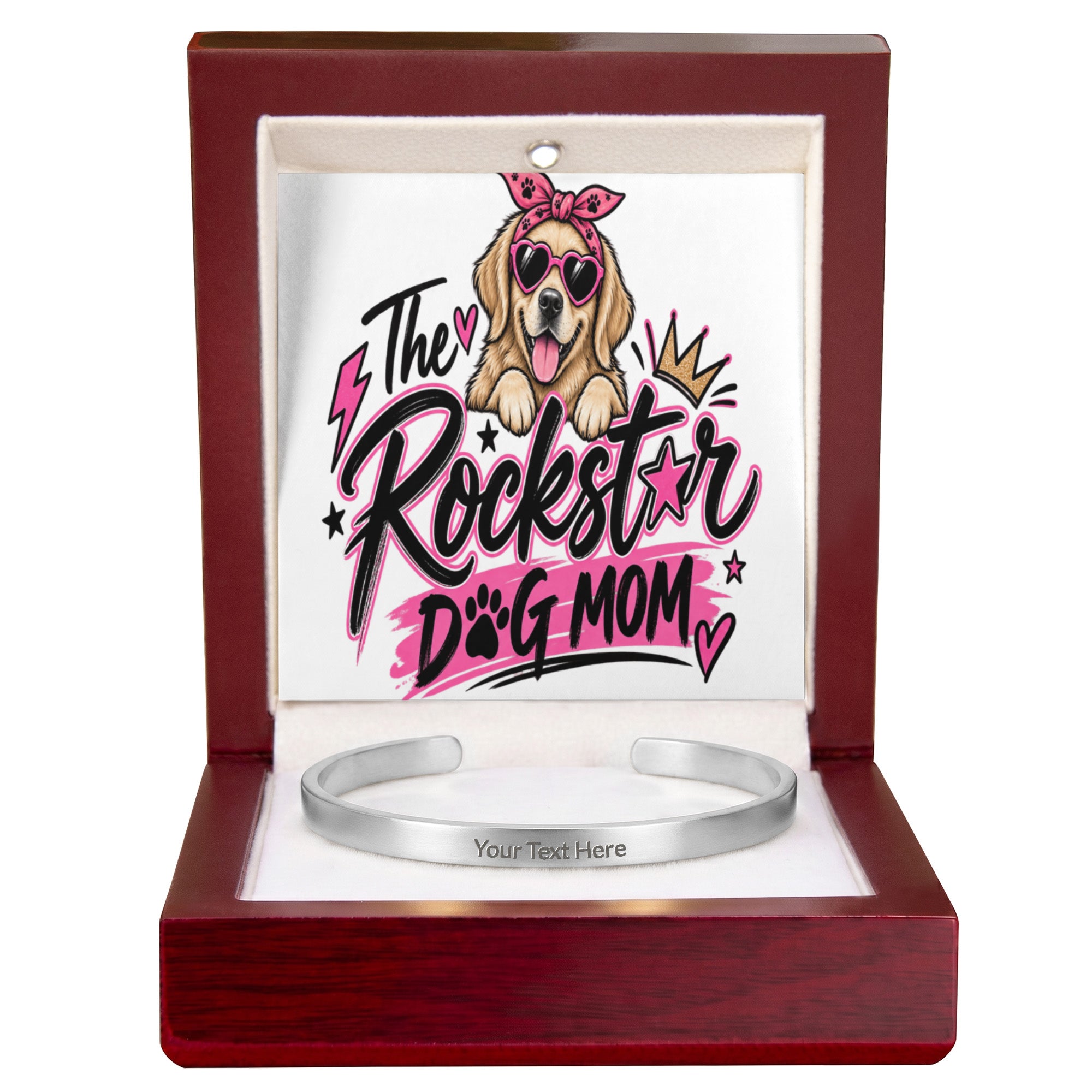 The Rockstar Dog Mom Cuff Bracelet