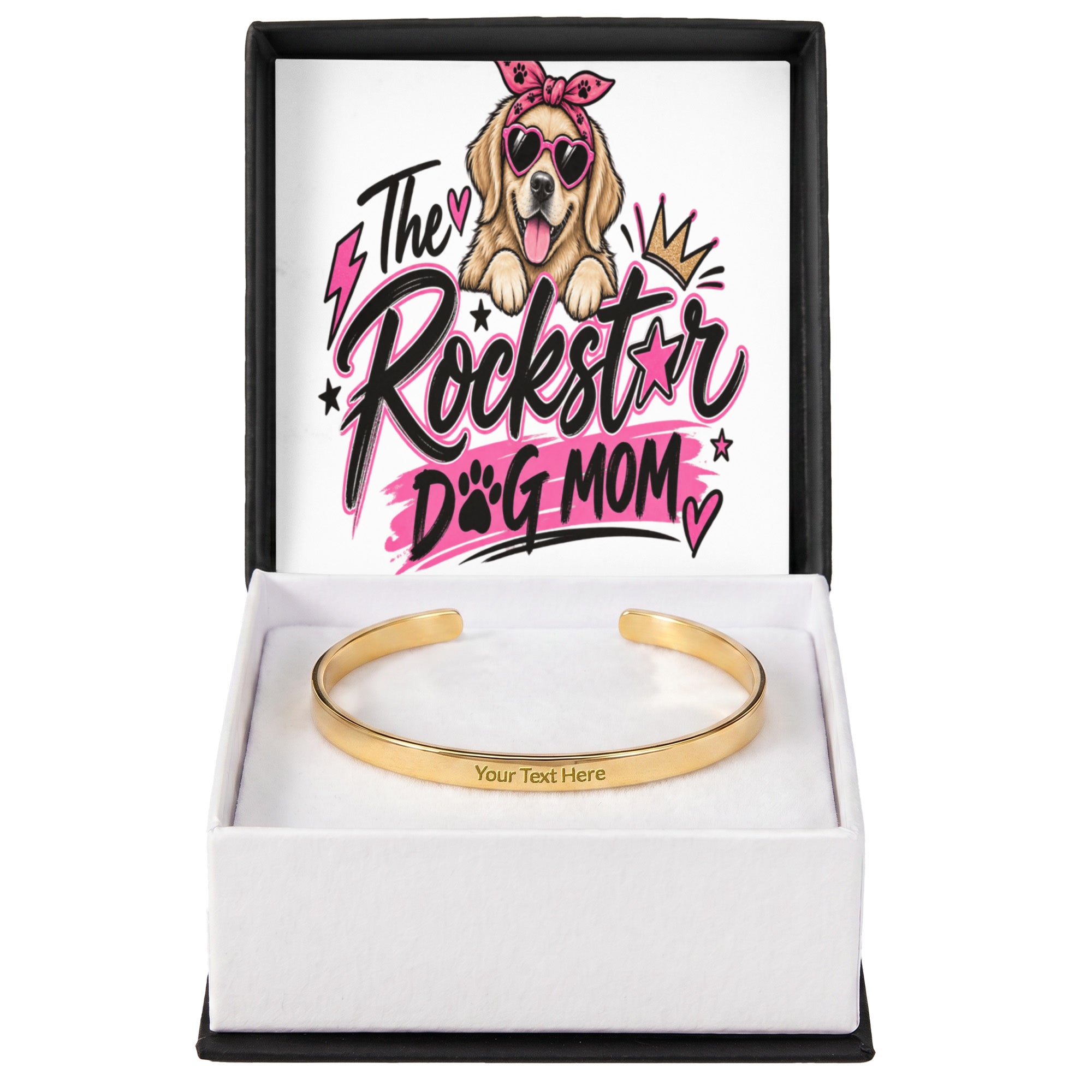 The Rockstar Dog Mom Cuff Bracelet