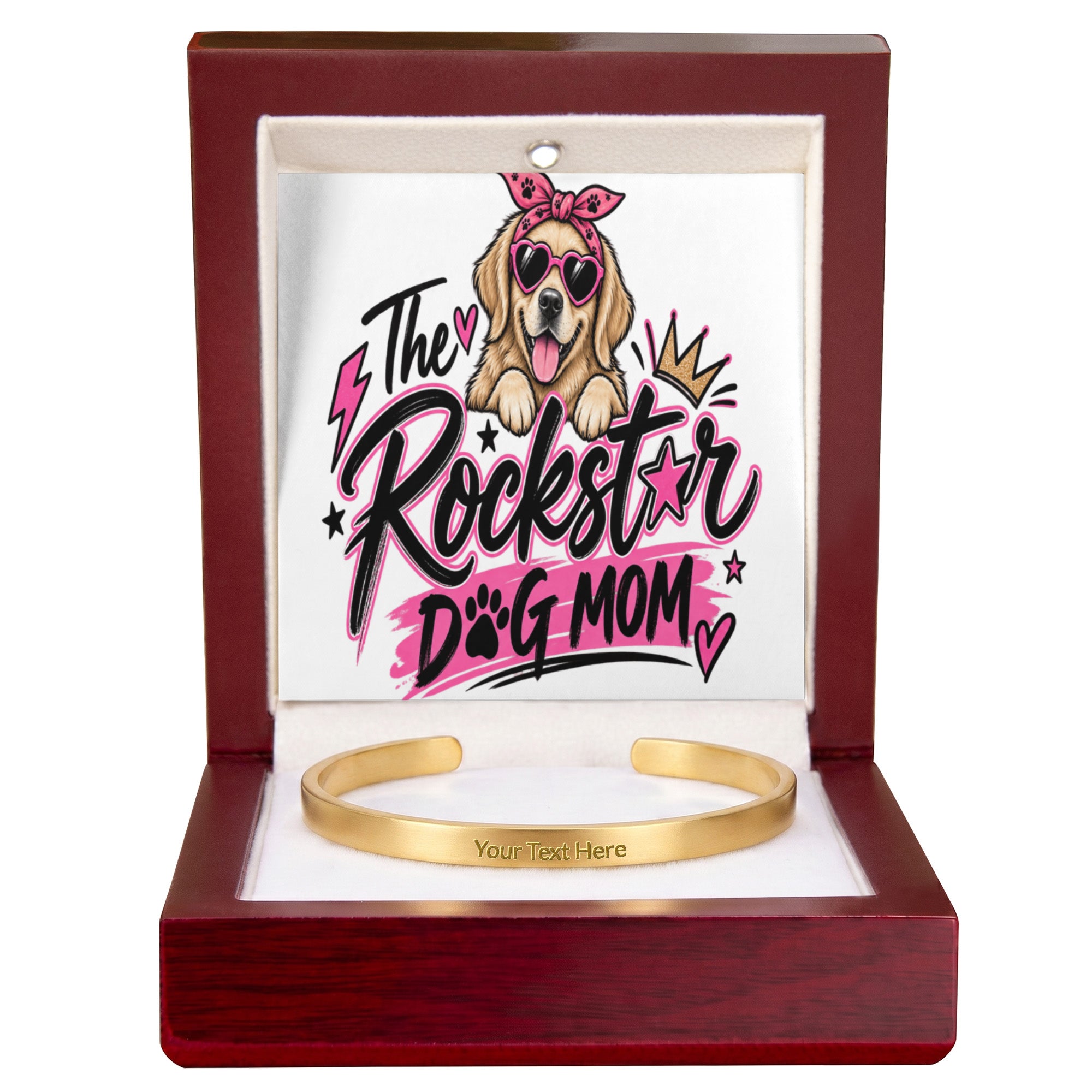 The Rockstar Dog Mom Cuff Bracelet