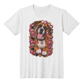 Boxer Pink Paw Print Heart Shirt | Boxer Mom Graphic Tee