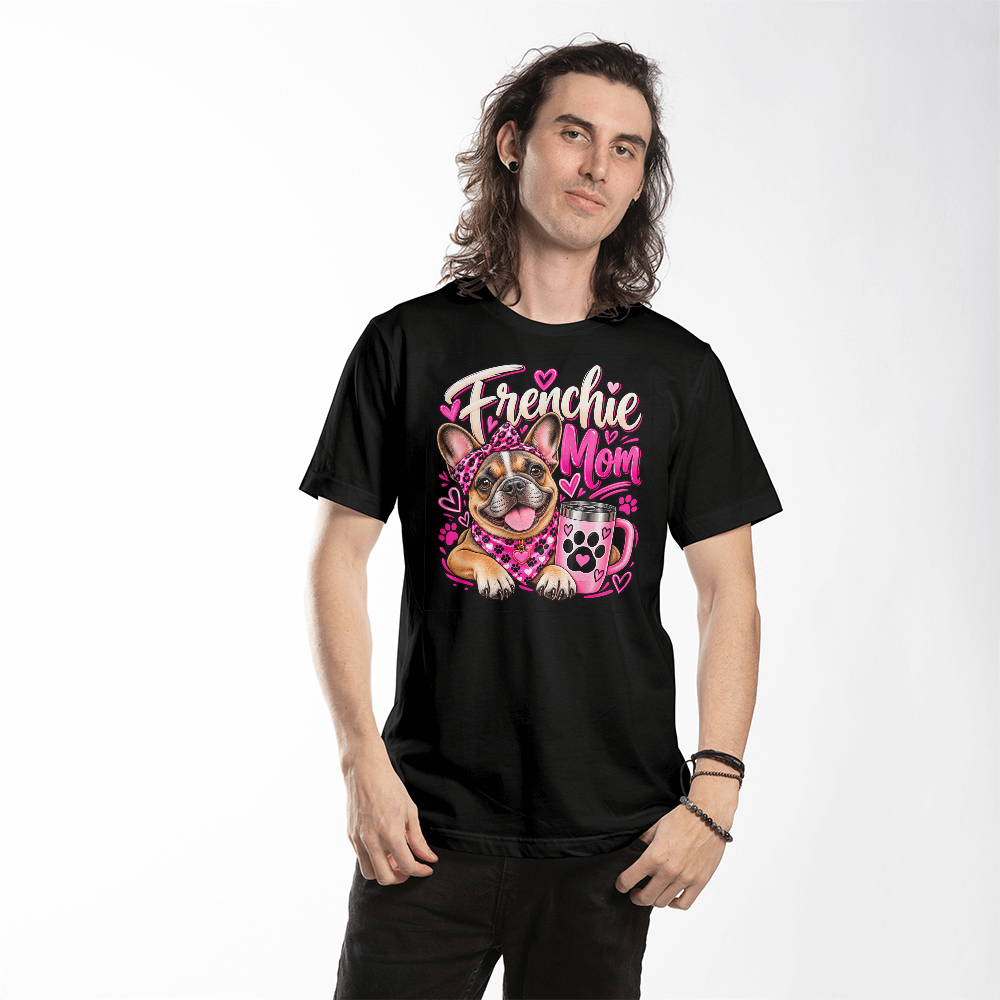 Frenchie Mom T-Shirt | French Bulldog Mom Graphic Tee