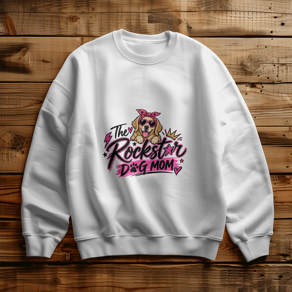 The Rockstar Dog Mom  Sweatshirt