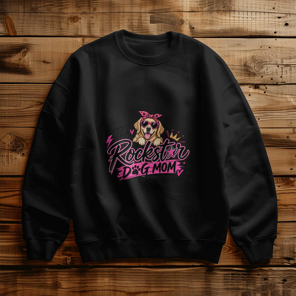 The Rockstar Dog Mom  Sweatshirt