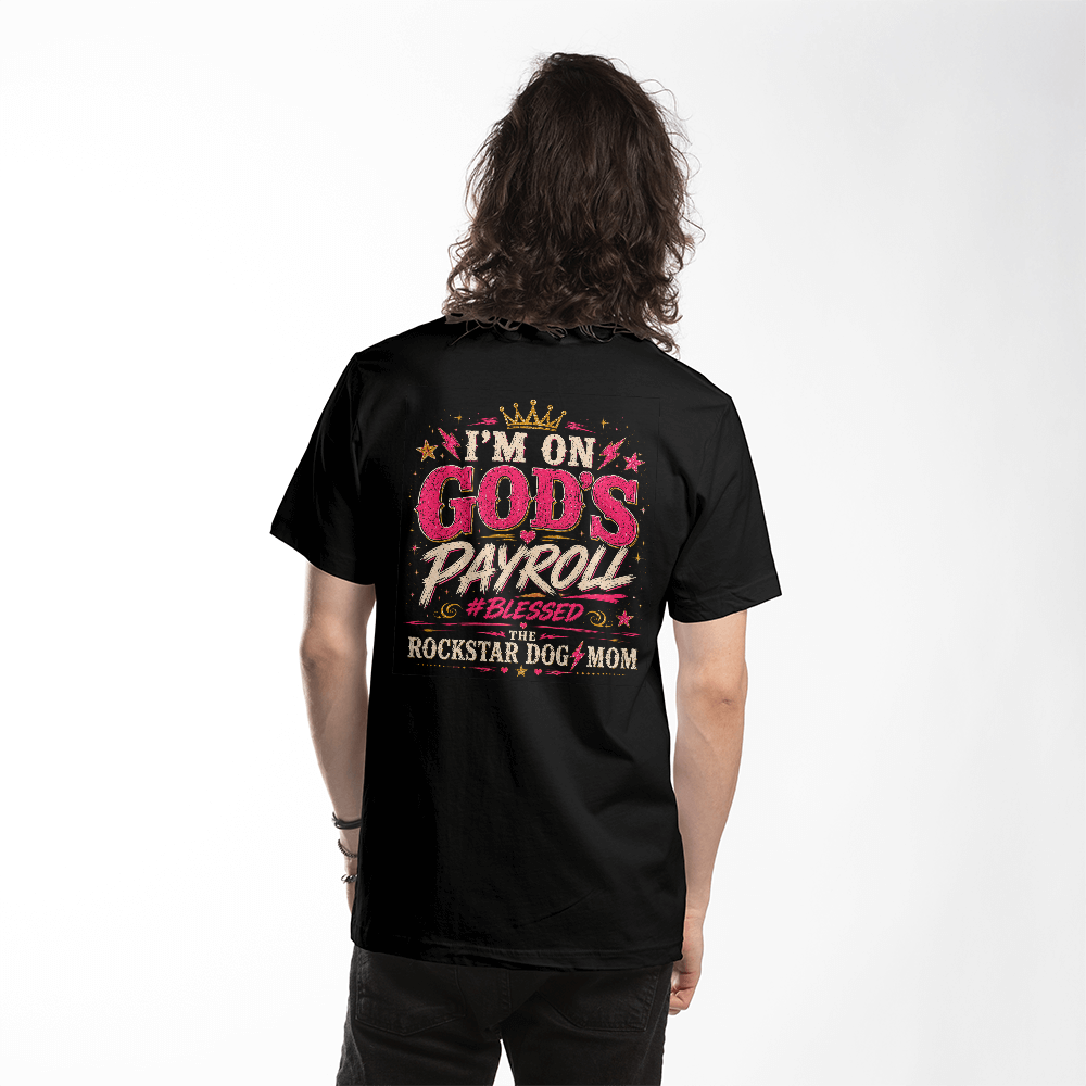 I'm on God's Payroll Black Print T-Shirt