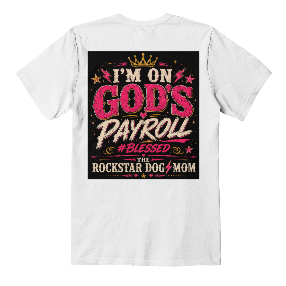 I'm on God's Payroll Black Print T-Shirt