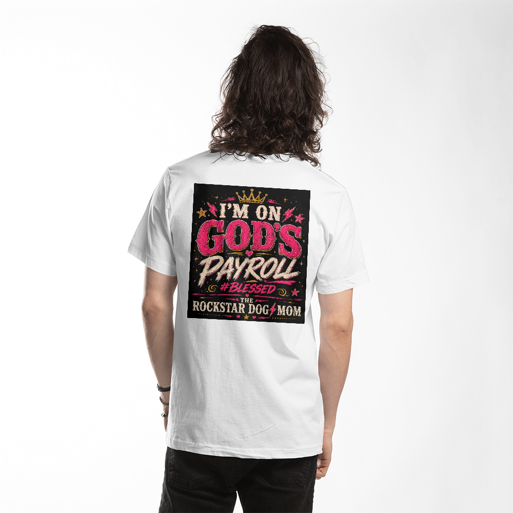 I'm on God's Payroll Black Print T-Shirt