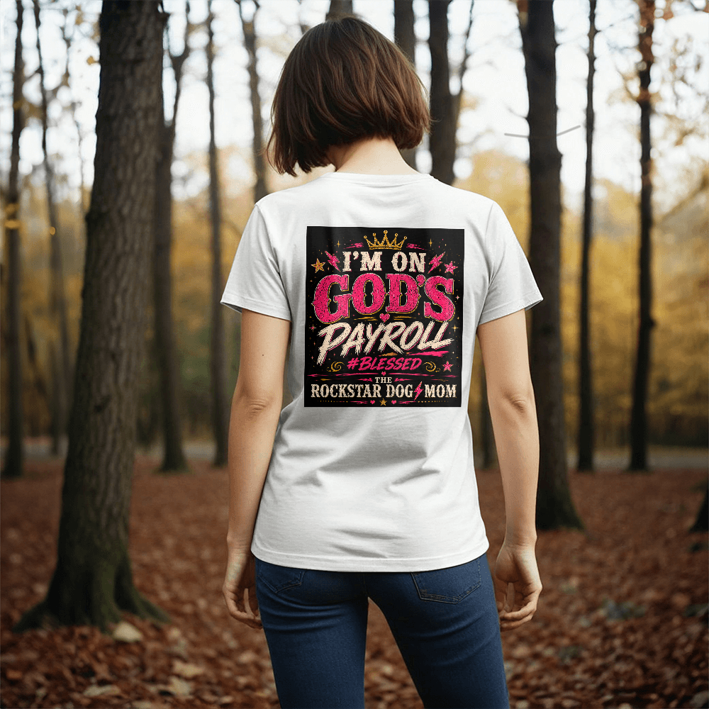I'm on God's Payroll Black Print T-Shirt