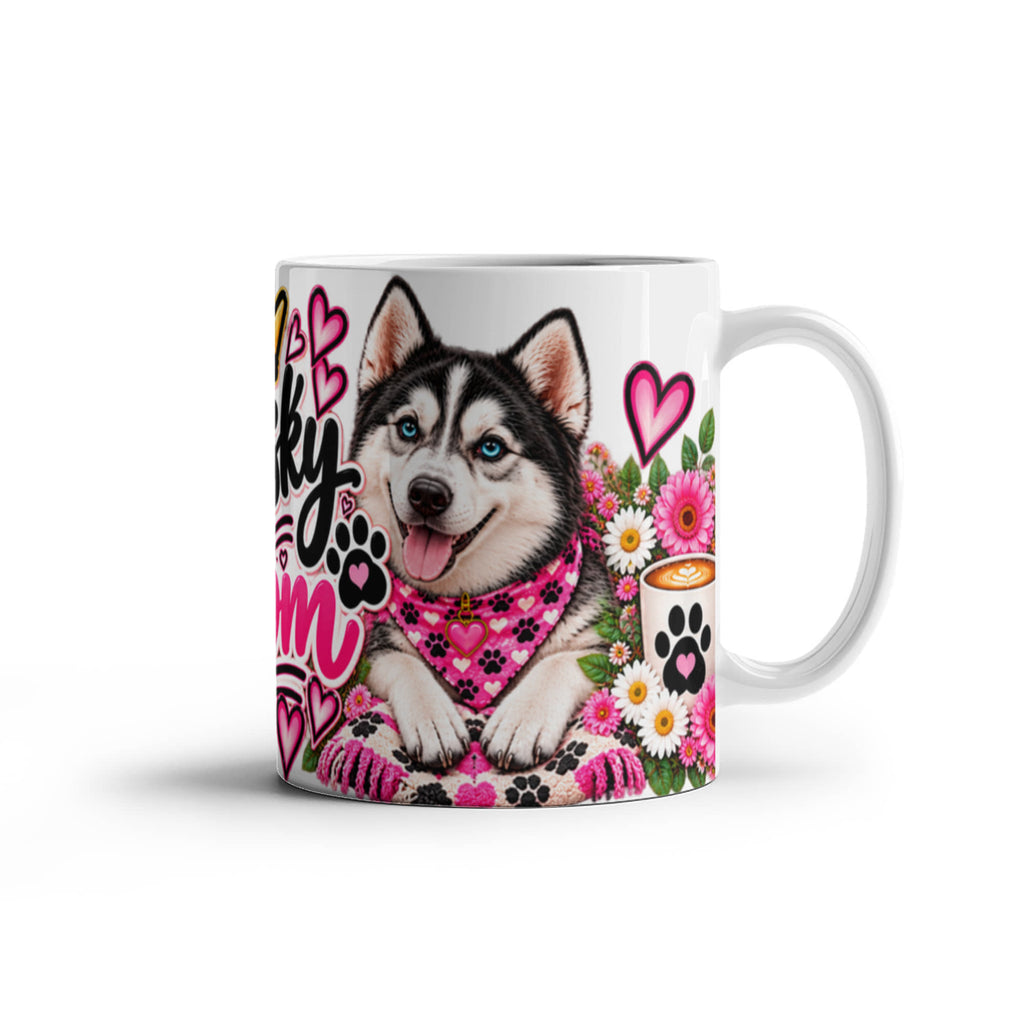 Husky Mom Coffee Mug, Siberian Husky Mom Gift, view 7