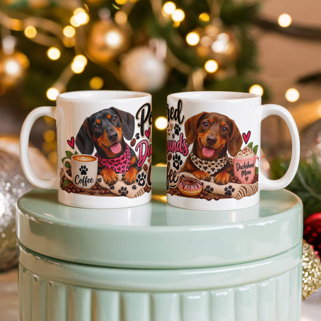 Powered by Dachshunds and Coffee Mug, view 2