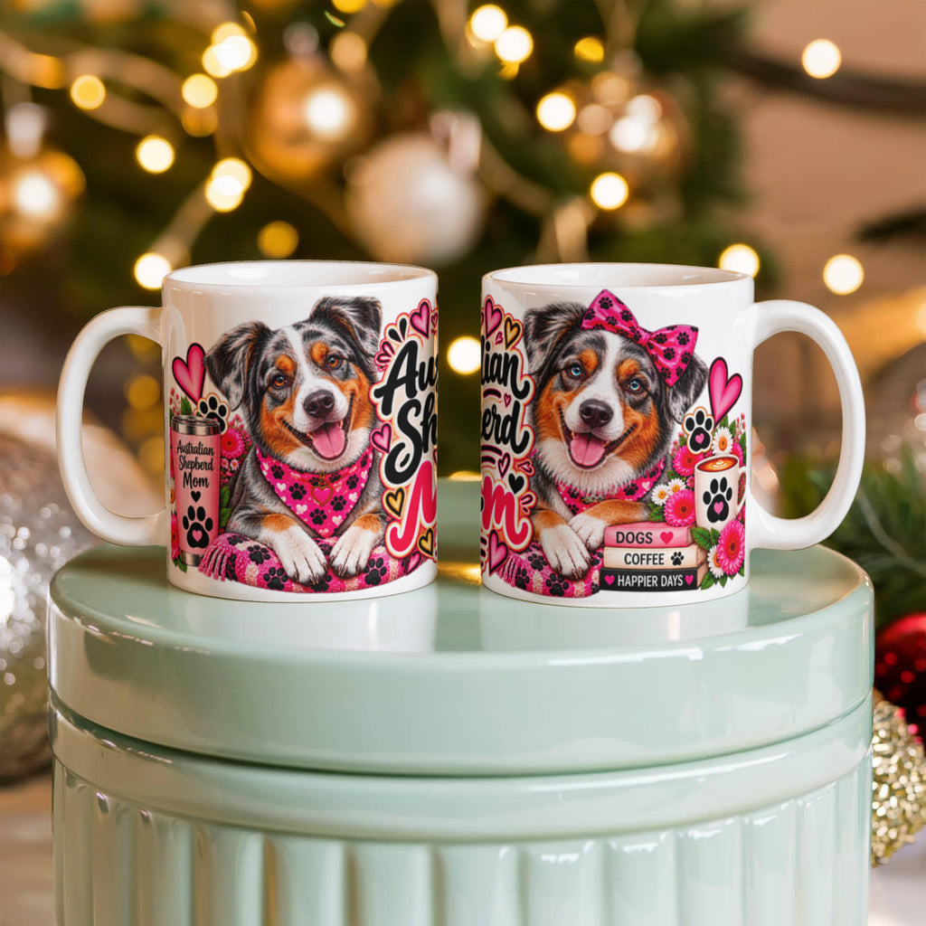 Australian Shepherd Mom Coffee Mug, view 8