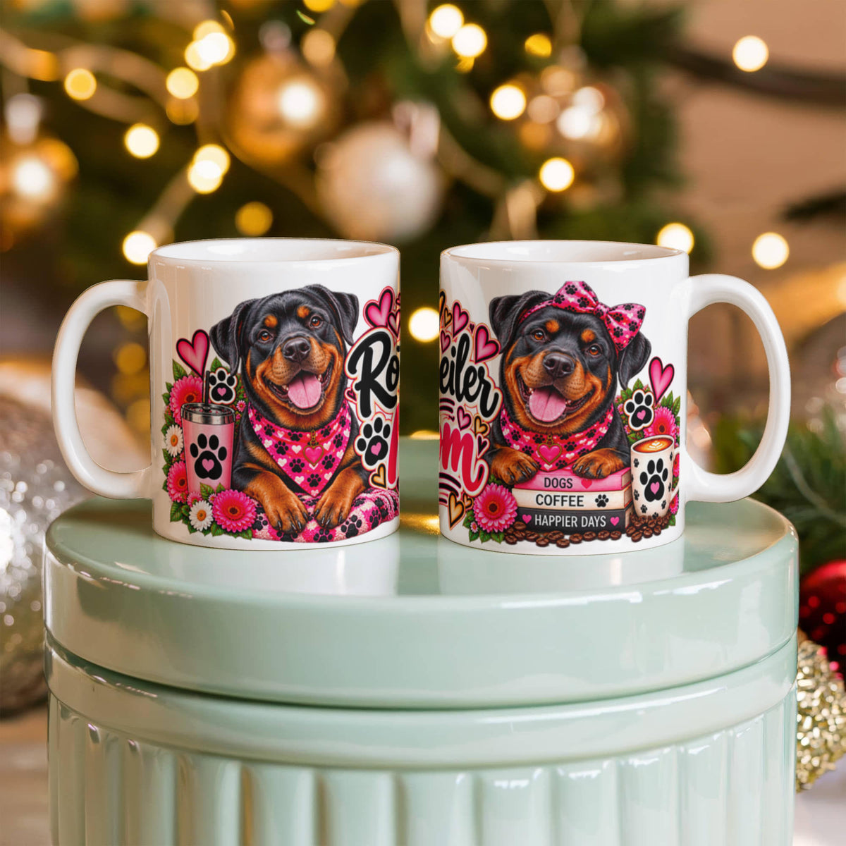 Rottweiler Mom Coffee Mug, view 9