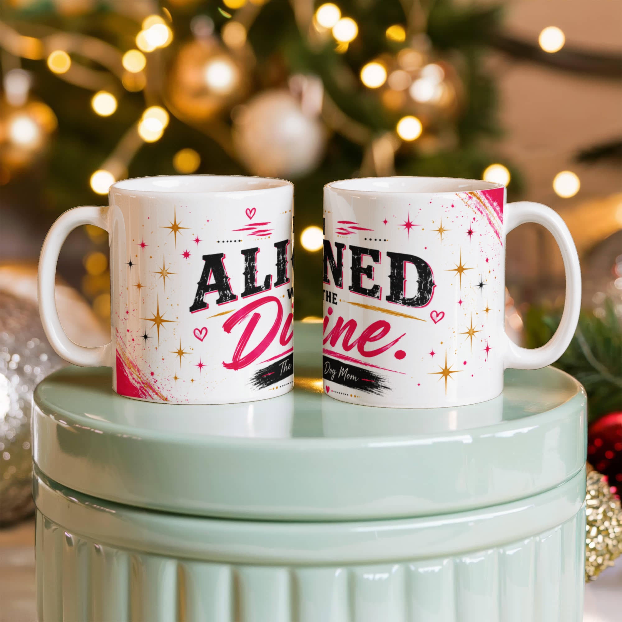 I'm Aligned with the Divine White Ceramic Mug
