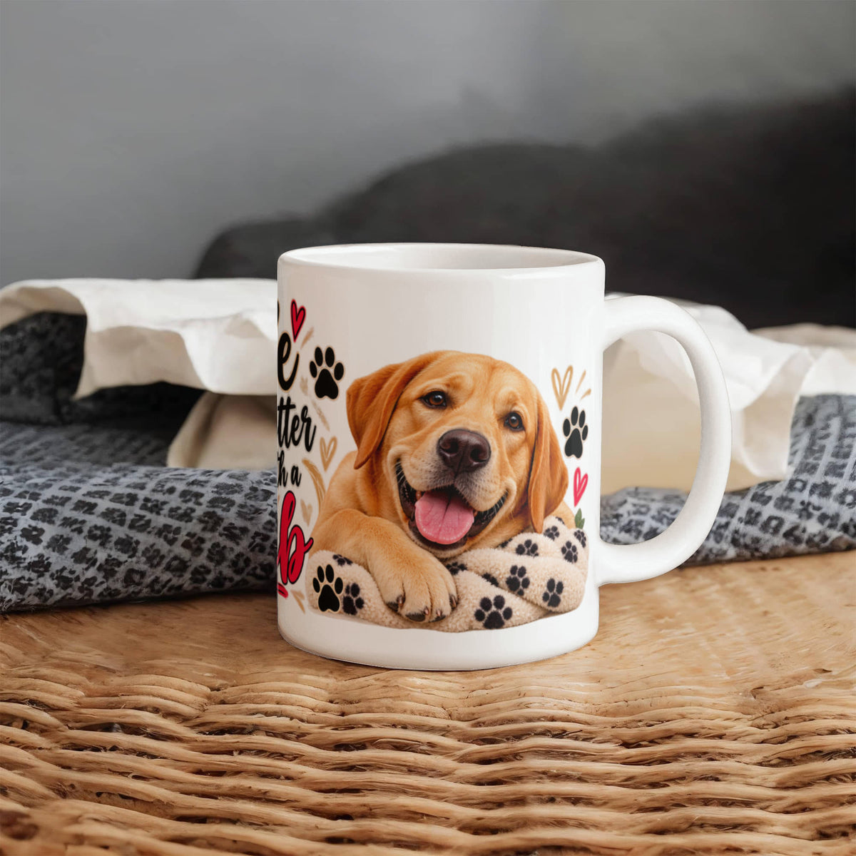 Life Is Better With a Lab Coffee Mug, view 7