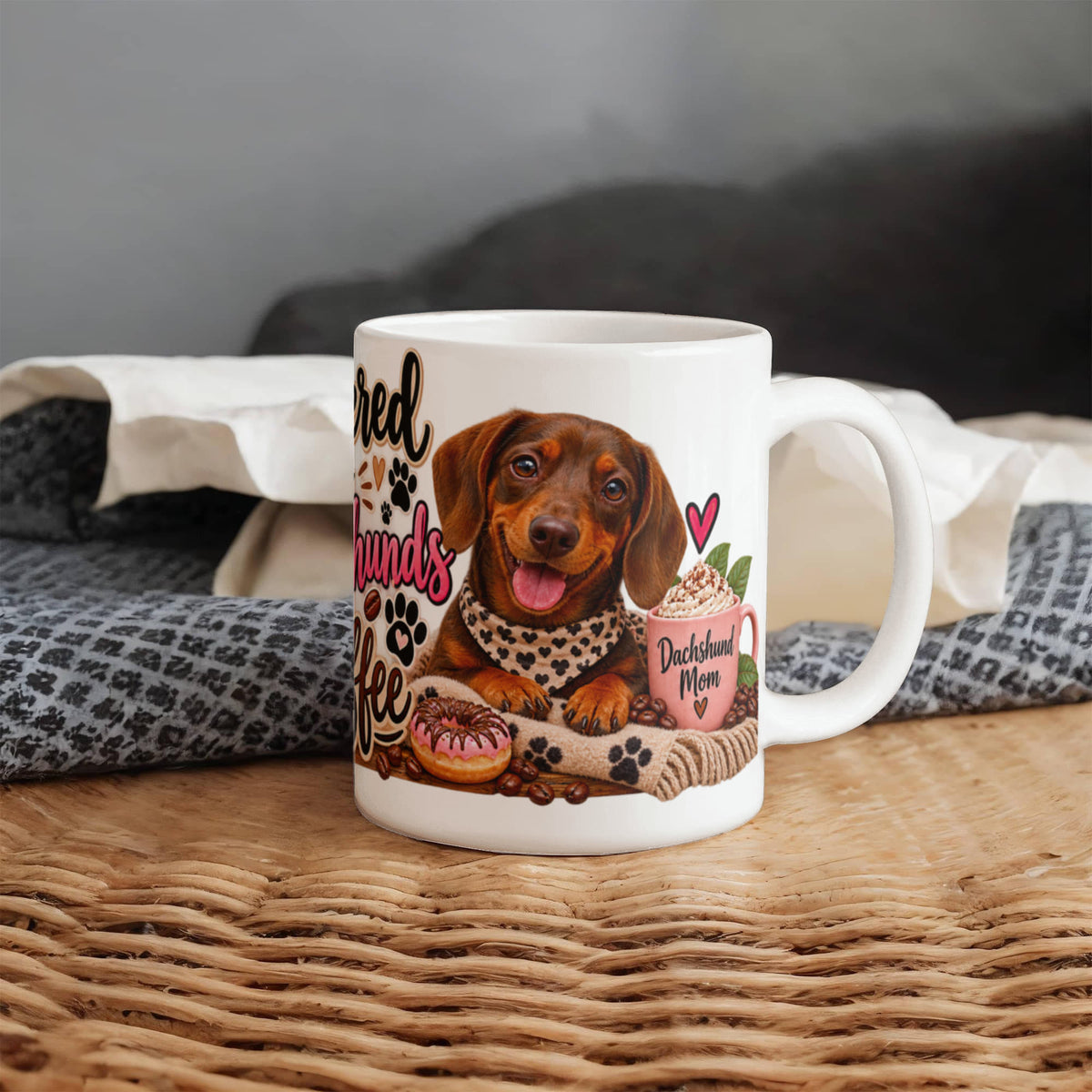 Powered by Dachshunds and Coffee Mug, view 7