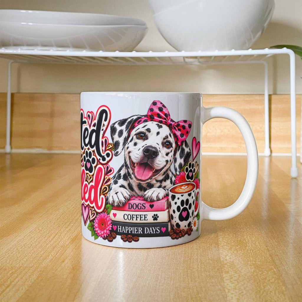 Spotted and Spoiled Dalmatian Mom Coffee Mug, view 3