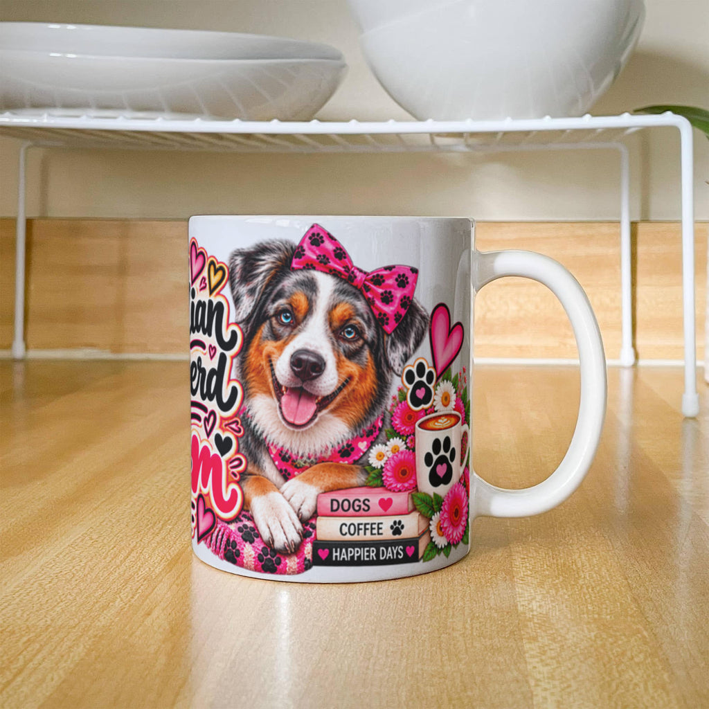 Australian Shepherd Mom Coffee Mug, view 3