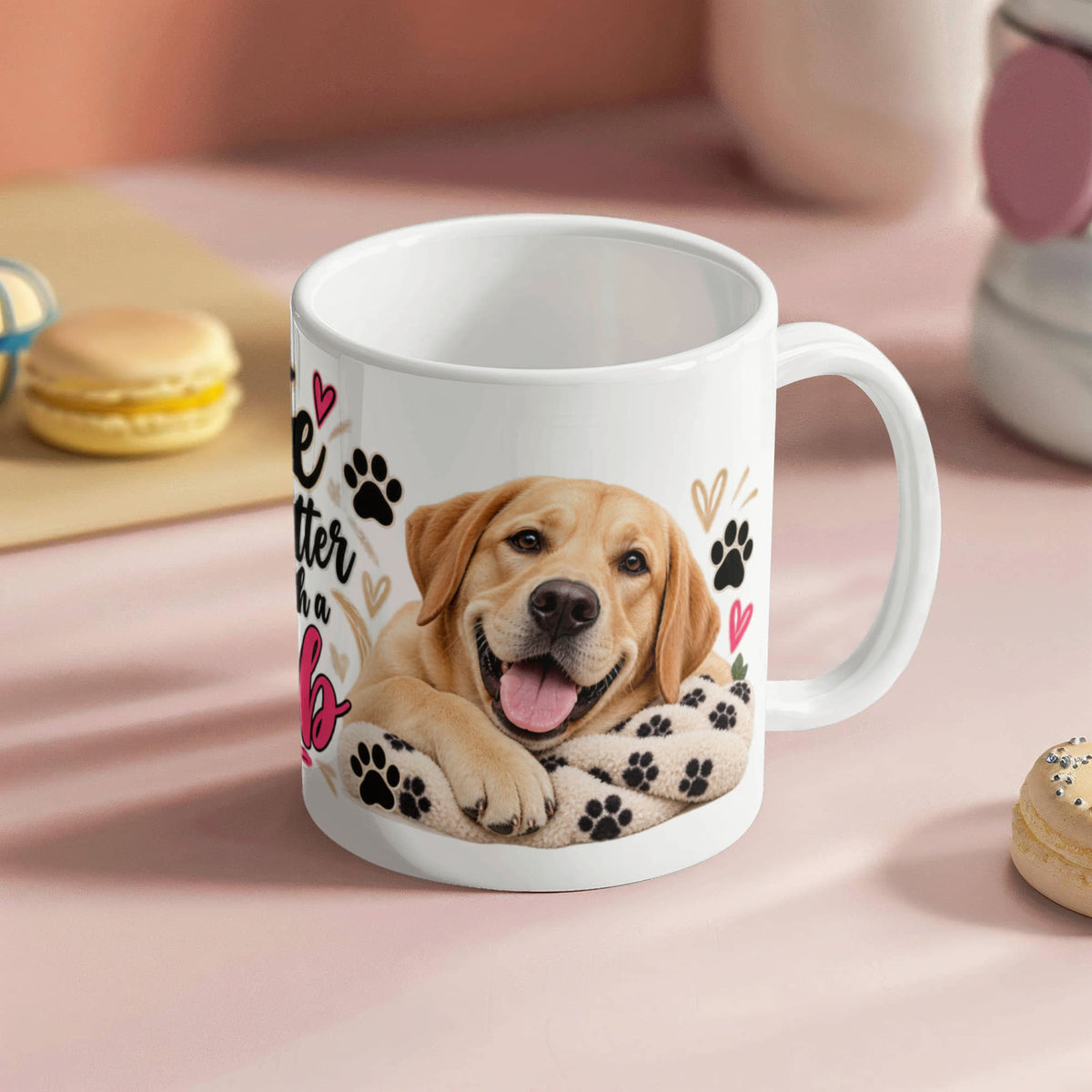 Life Is Better With a Lab Coffee Mug, view 4