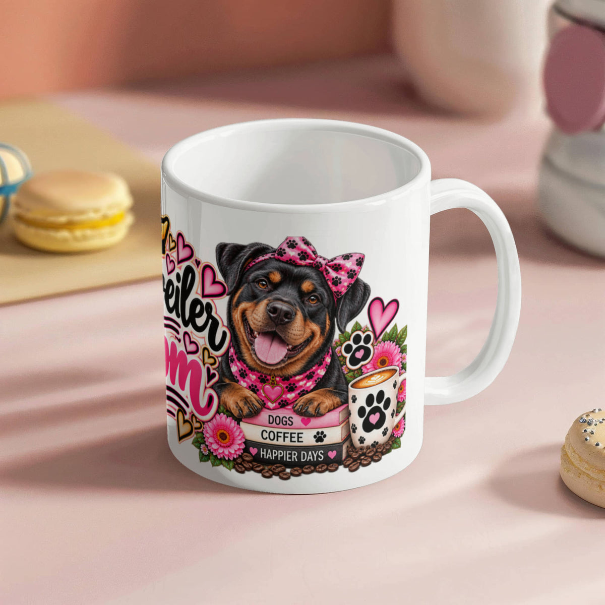 Rottweiler Mom Coffee Mug, view 11