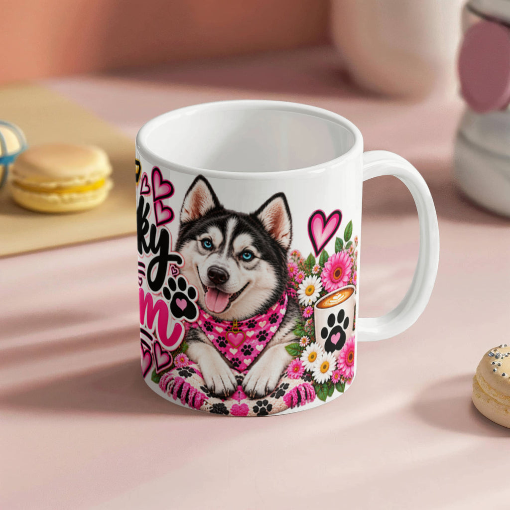 Husky Mom Coffee Mug, Siberian Husky Mom Gift, view 10
