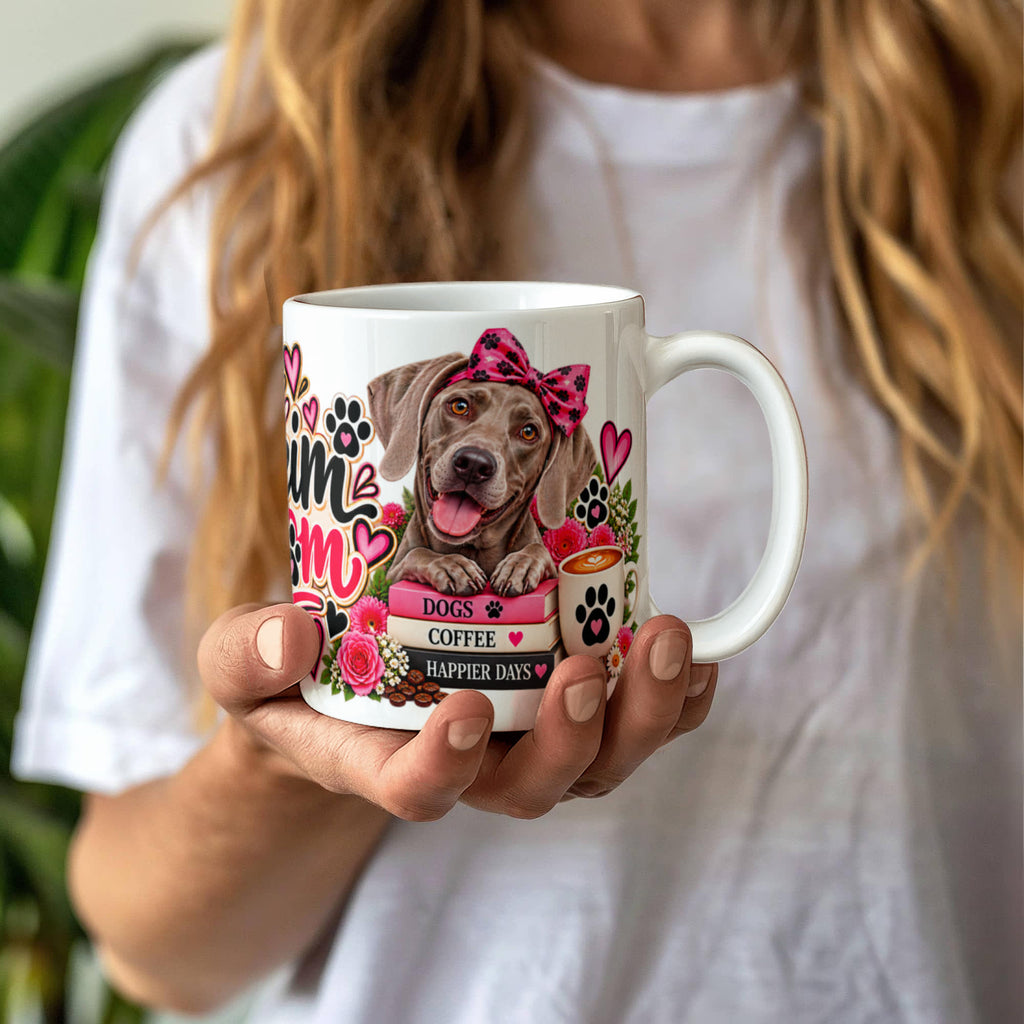 Weim Mom Coffee Mug, Weimaraner Mom Gift, view 5