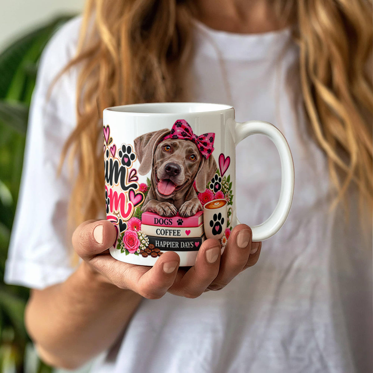 Weim Mom Coffee Mug, Weimaraner Mom Gift, view 5