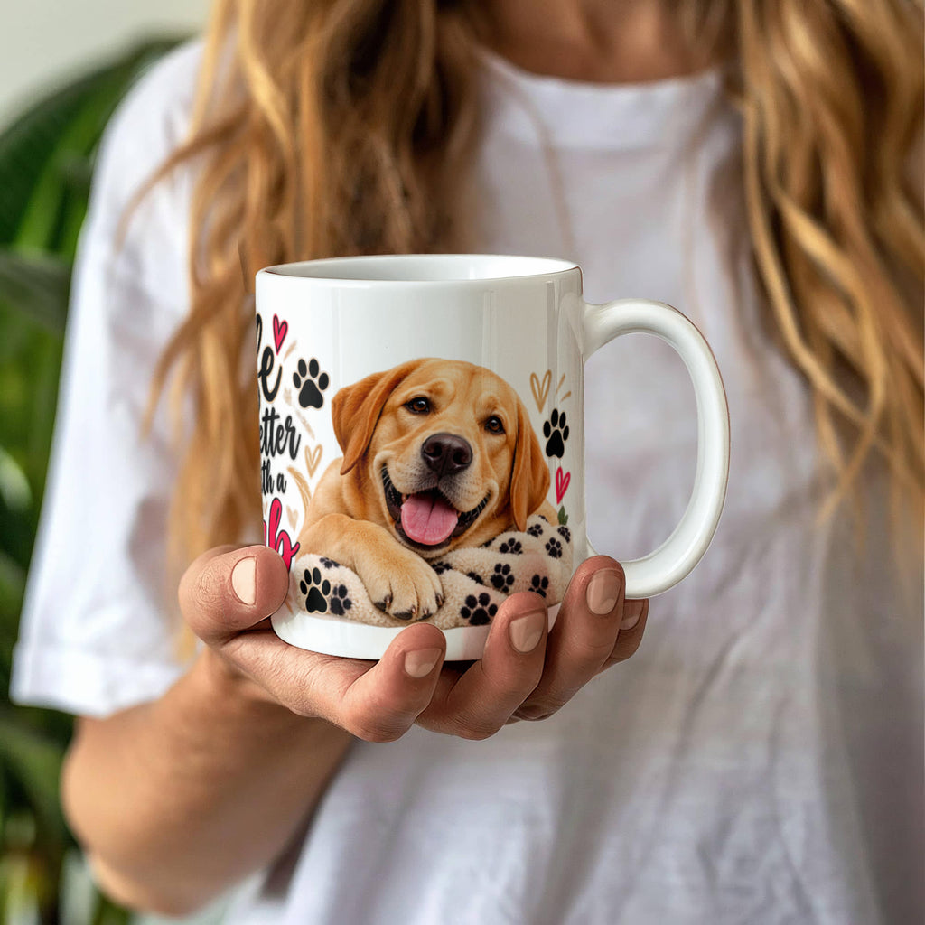 Life Is Better With a Lab Coffee Mug, view 5