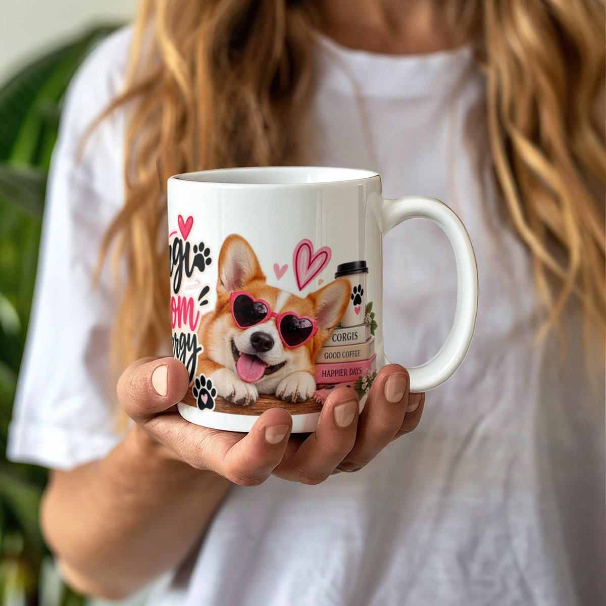 Corgi Mom Energy Coffee Mug, view 5