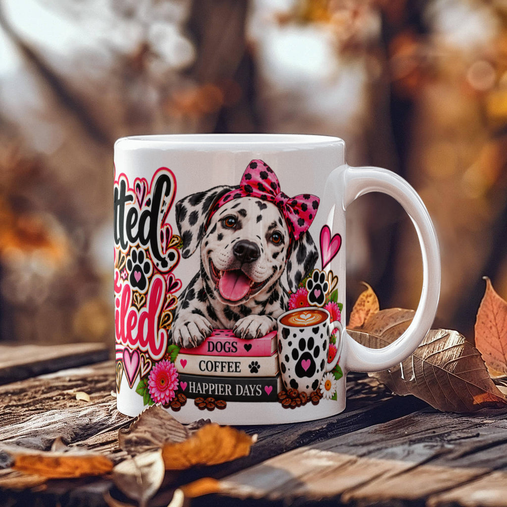 Spotted and Spoiled Dalmatian Mom Coffee Mug, view 6