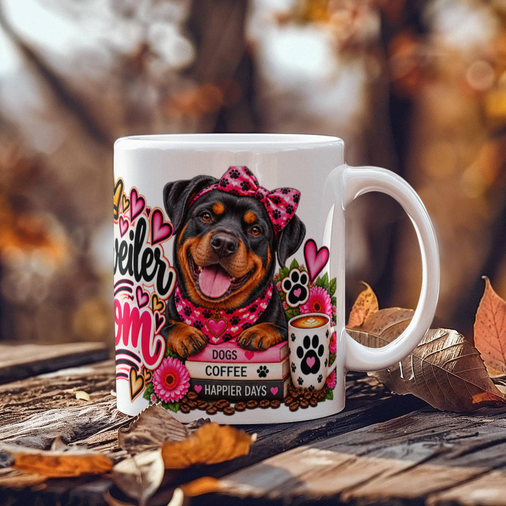 Rottweiler Mom Coffee Mug, view 6