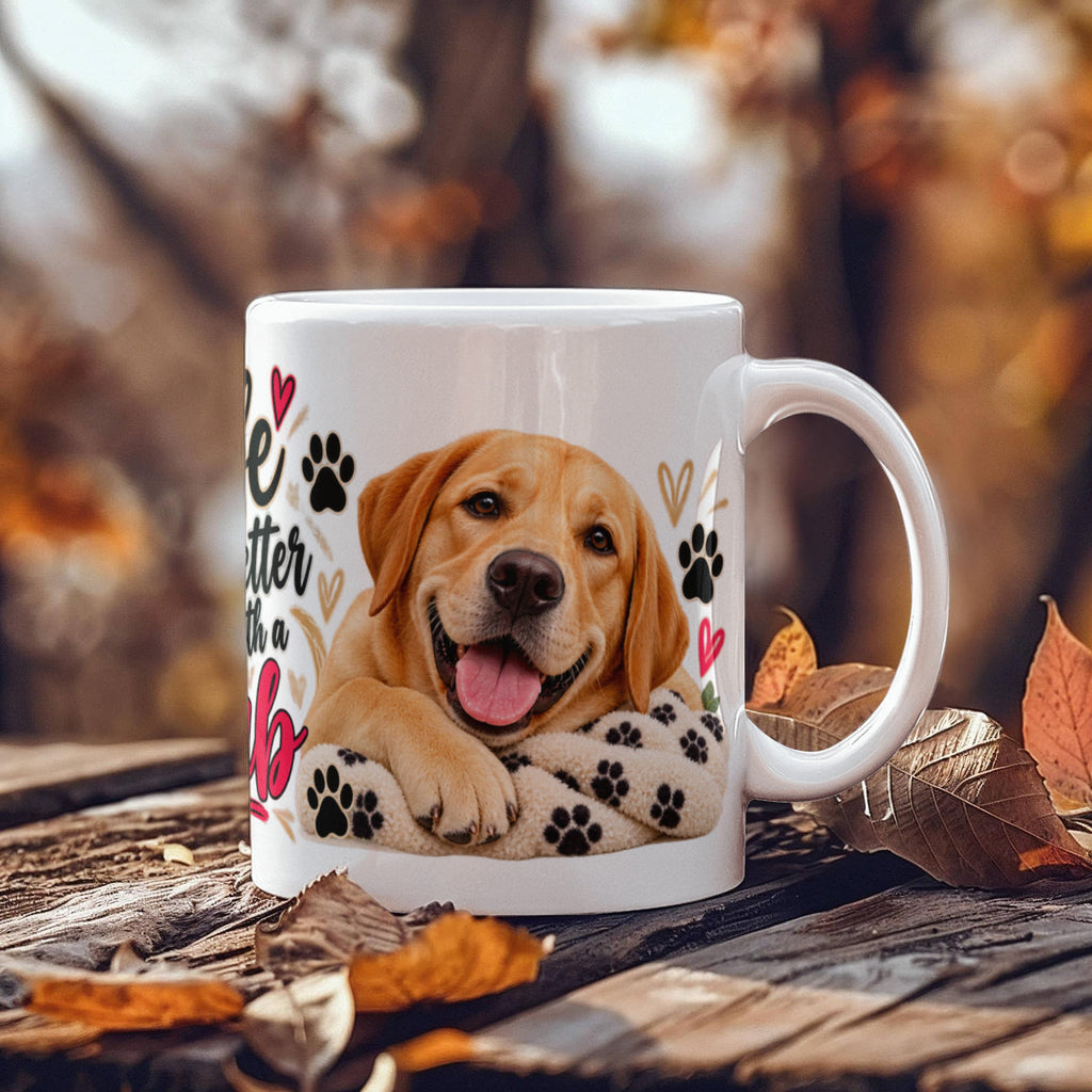 Life Is Better With a Lab Coffee Mug, view 6