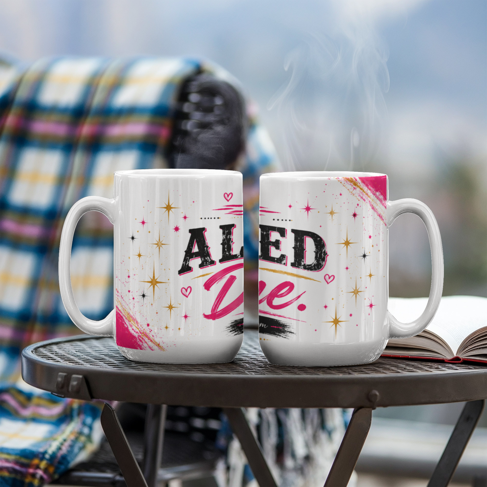 I'm Aligned with the Divine White Ceramic Mug