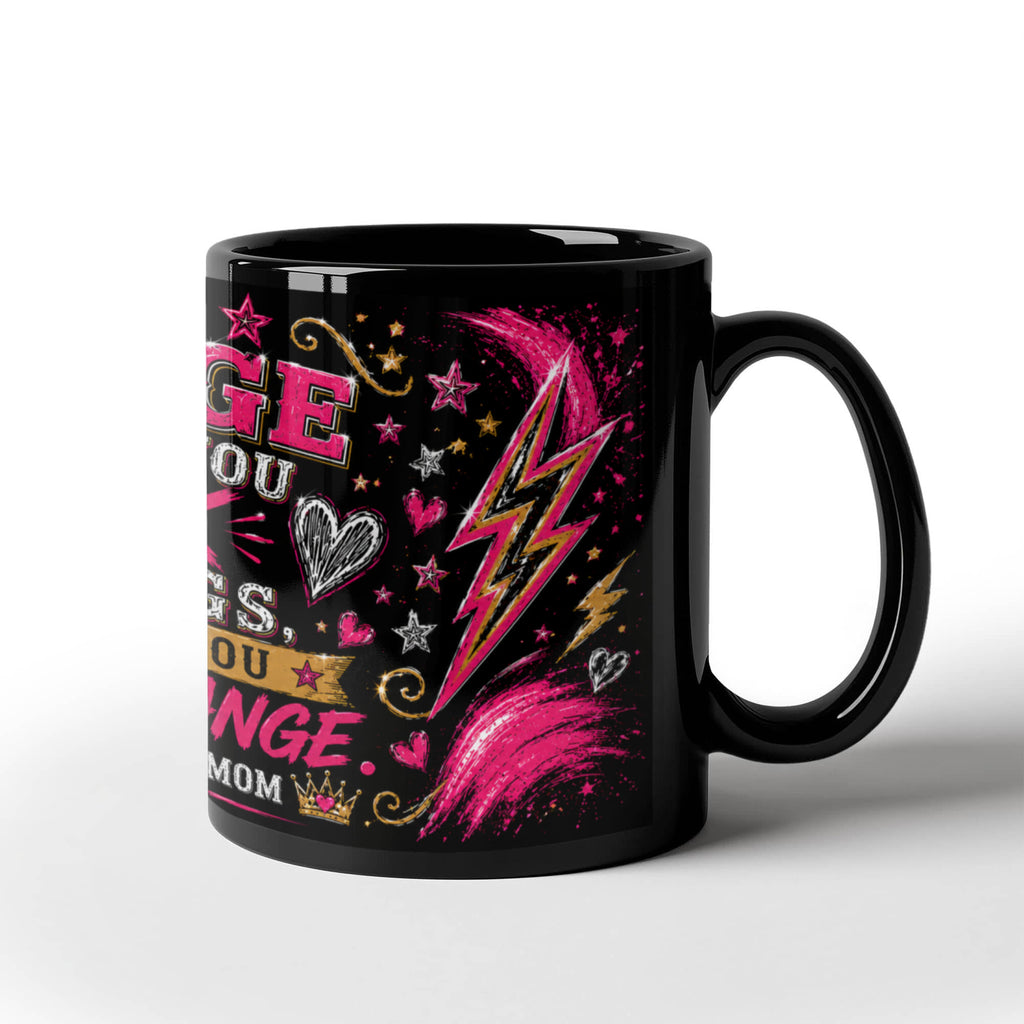 Perspective Quote Black Mug