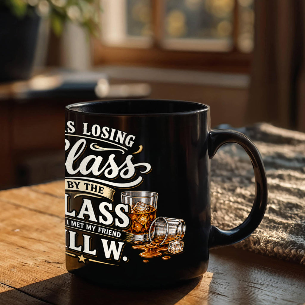 Bill W Black Mug