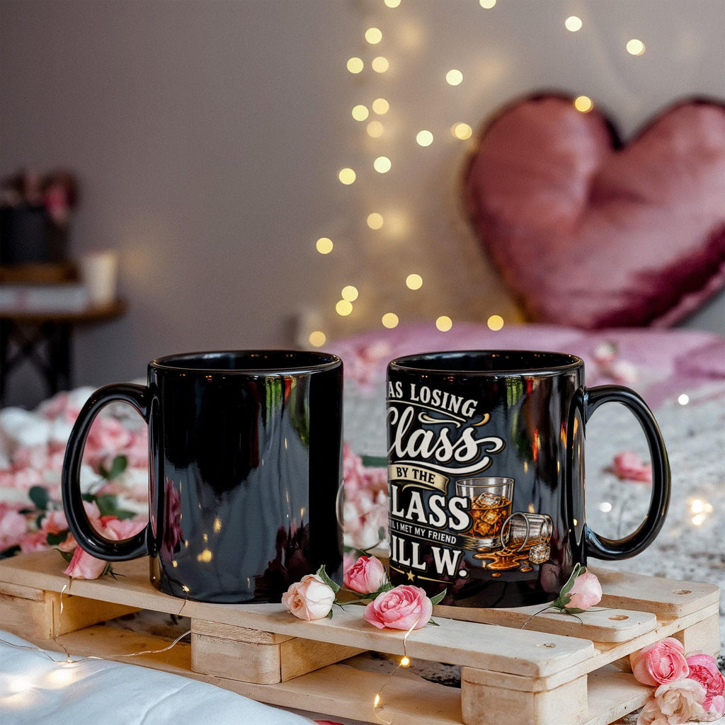 Bill W Black Mug