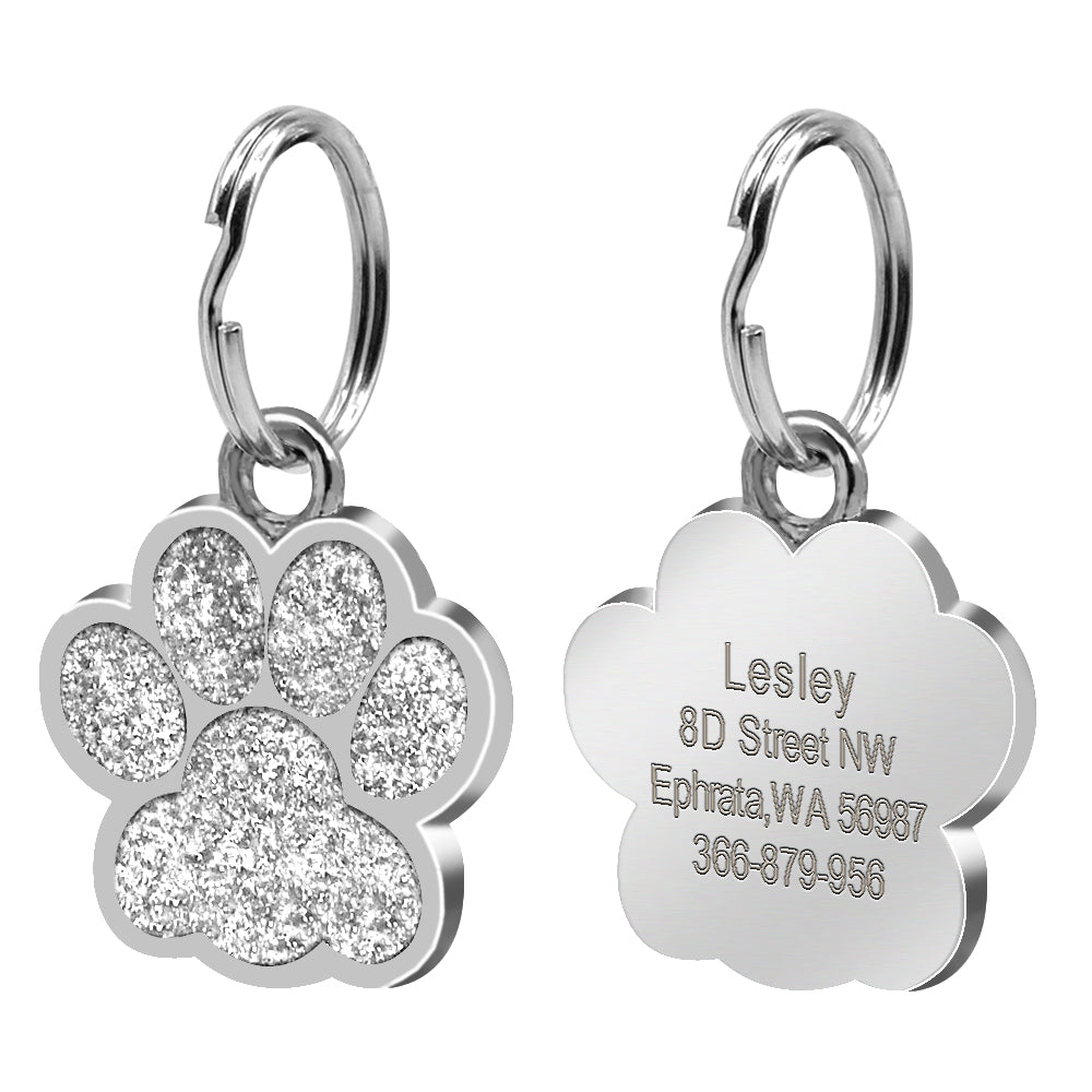 Paw Print Dog Tag Pet Accessory for Amazon Supply