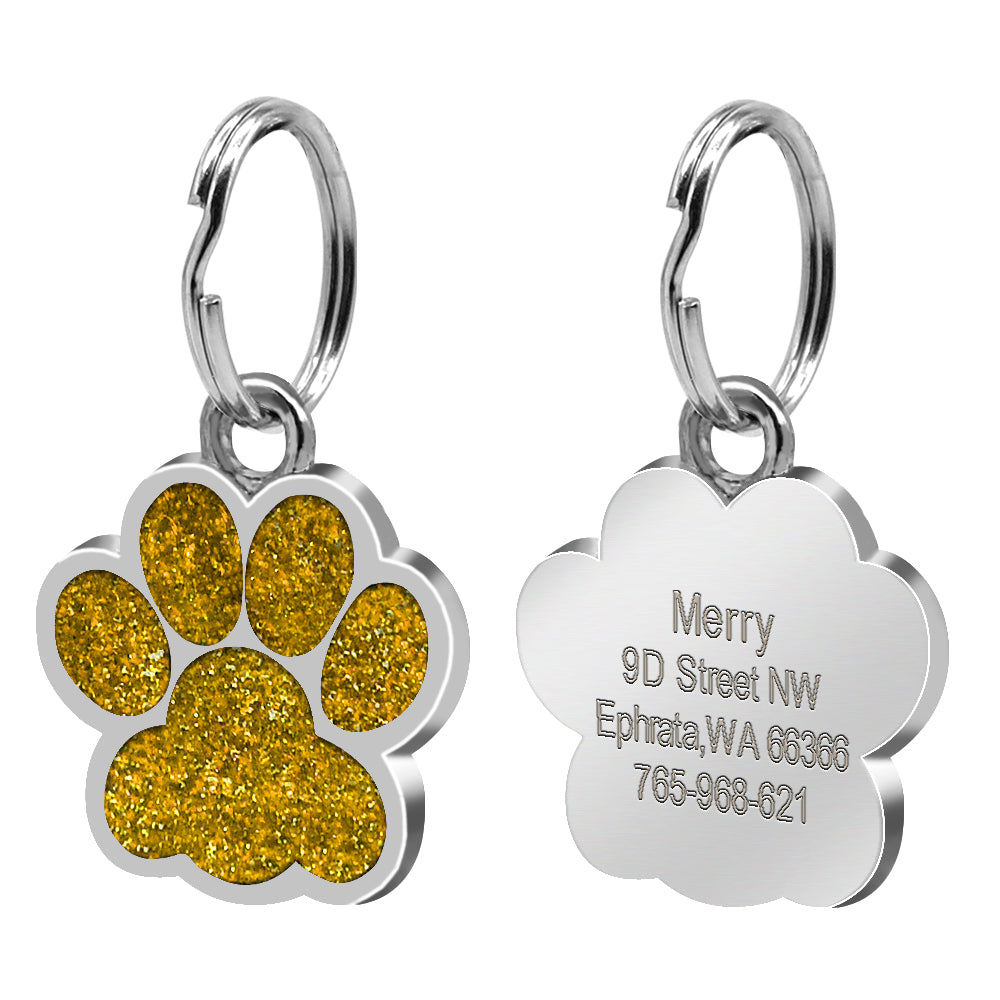 Paw Print Dog Tag Pet Accessory for Amazon Supply