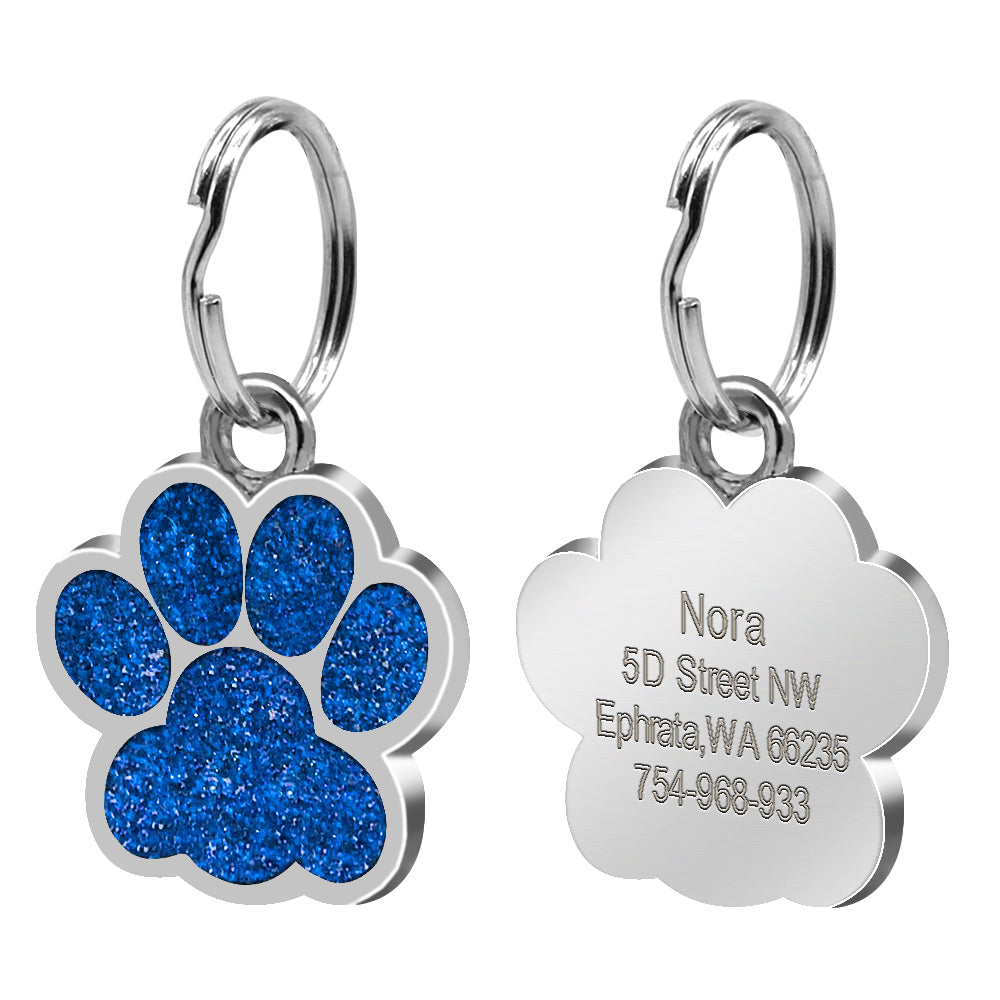 Paw Print Dog Tag Pet Accessory for Amazon Supply